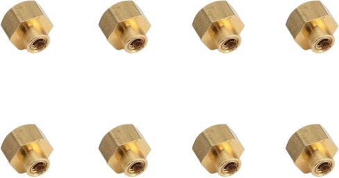 RC Nut, Brass 8Pcs Rust Resistant RC Tire Lock Nut for SCX24 (5mm) in Kuwait