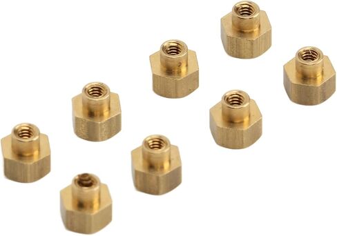 RC Nut, Brass 8Pcs Rust Resistant RC Tire Lock Nut for SCX24 (5mm) in Kuwait