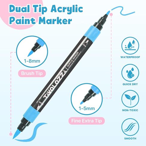 أقلام طلاء أكريليك من تافولوزا، 36 قطعة in Kuwait