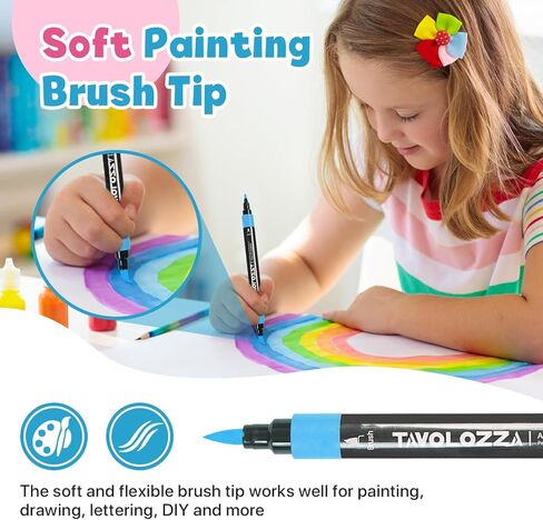 أقلام طلاء أكريليك من تافولوزا، 36 قطعة in Kuwait