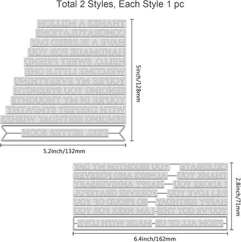 ORIGACH 2 PCS Flower Background Hot Foil Plate for DIY Scrapbooking Paper Cards Decor Embossing Foil Handmade Craft in Kuwait