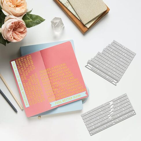 ORIGACH 2 PCS Flower Background Hot Foil Plate for DIY Scrapbooking Paper Cards Decor Embossing Foil Handmade Craft in Kuwait