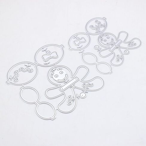 KSCRAFT Gingerbread Man Bows Metal Cutting Dies Stencils for DIY Scrapbooking Decorative Embossing DIY Paper Card in Saudi Arabia