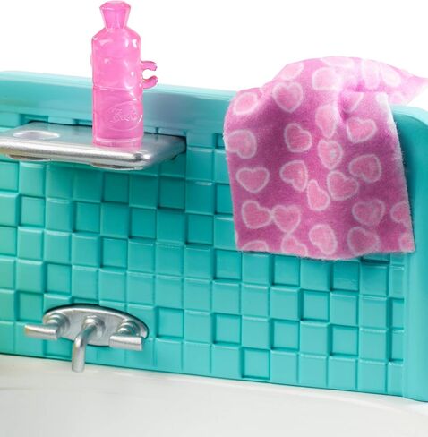 Barbie Skipper Babysitters Inc. Playset with Bathtub, Babysitting Skipper Doll and Small Toddler Doll with Button to Move Arms and Splash, Plus Themed Accessories, Gift for 3 to 7 Year Olds​​​​ in Saudi Arabia