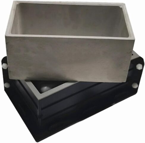 جيهتو مجموعات قوالب زراعة كبيرة مستطيلة من السيليكون - حافظة بلاستيكية متينة متضمنة - سهلة الفك، حاويات تخزين ذاتية الصنع، اواني عصارية ومنظم اقلام، قوالب خرسانية لصناعة فن الاسمنت in Kuwait