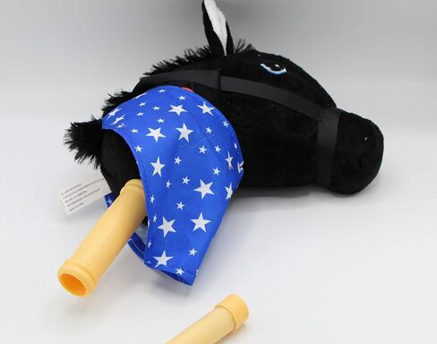 PonyLand Black Stick Horse with Sound Toy, 28 inches in Kuwait