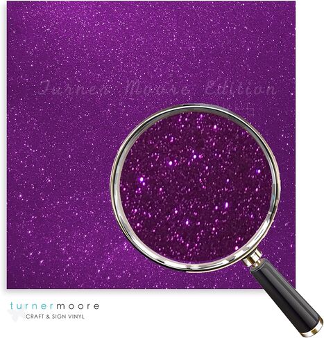 Turner Moore Edition Silver Glitter Vinyl Adhesive 12x12, 5-Pack Transparent Glitter Vinyl Sheets for Cricut, Crafts, Scrapbooking, Stickers, Decals for Bottles and Tumblers in Kuwait