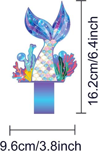 Mermaid Cupcake Stand Mermaid Theme Party Decoration 3-Tier Mermaid Party Cake Stand, Cake Cupcake Holder for Kids Birthday Party Decorations, Under The Sea Ocean Birthday Party Baby Shower Supplies in Saudi Arabia