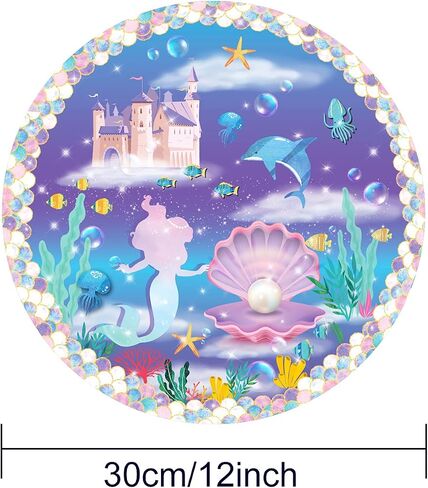 Mermaid Cupcake Stand Mermaid Theme Party Decoration 3-Tier Mermaid Party Cake Stand, Cake Cupcake Holder for Kids Birthday Party Decorations, Under The Sea Ocean Birthday Party Baby Shower Supplies in Saudi Arabia