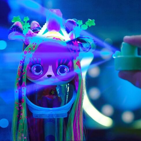 IMC Toys VIP Pets Cats - Melisa - Includes 1 VIP Pets Neon Cat Doll, 10 Surprises, 8 Accessories for Hair Styling | Girls & Kids Age 3+, Multicolor in Kuwait