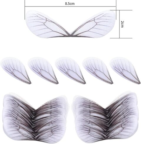 مجموعة دلايات مفاتيح بتصميم هيكل عظمي عتيق مكونة من 101 قطعة (50 × مفاتيح زينة و50 × اجنحة يعسوب، 1 × سلك مطرز بطول 30 متر) للحرف اليدوية والسلاسل والمجوهرات in Kuwait