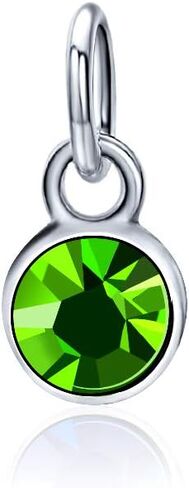 YJT يناير جوهرة الميلاد سحر لسوار قلادة صنع المجوهرات الفضة DIY كريستال للنساء الفتيات 6 مم in Kuwait