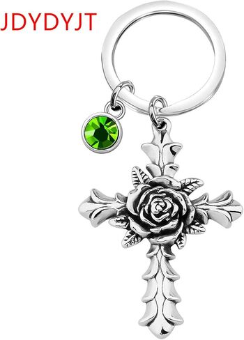 YJT يناير جوهرة الميلاد سحر لسوار قلادة صنع المجوهرات الفضة DIY كريستال للنساء الفتيات 6 مم in Kuwait