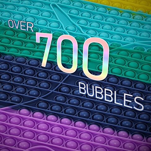 Zillywood Jumbo Unicorn pop Toy with Free Large Butterfly pop Toy. Big pop Bubble Fidget Toys, Popper pop Toy. Giant Popping Toy with 736 Bubbles. Over 700 Poppers Fidget Toy Huge pop for Girls. in Kuwait