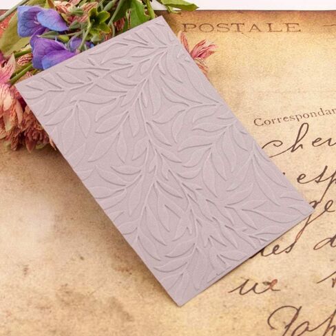 Welcome to Joyful Home 1PC Leaves Background Embossing Folder for Card Making Floral DIY Plastic Scrapbooking Photo Album Card Paper DIY Craft Decoration Template Mold 11x16cm in Saudi Arabia