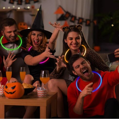 Deekin 400 جهاز كمبيوتر شخصى 22 بوصة توهج العصي السائبة توهج القلائد السائبة تضيء القلائد القلائد حزب القلائد توهج في قلادة النيون الظلام لمهرجانات عيد ميلاد الهذيان عيد الهالوين هدايا الزفاف زينة الحفلات in Kuwait