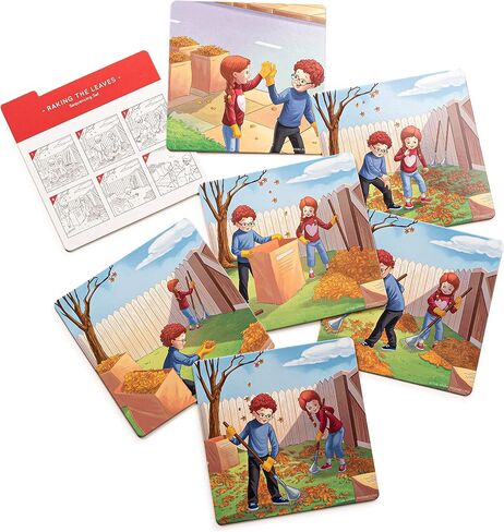 Sequencing Cards, Picture Cards, Storytelling Cards, Speech Therapy Materials, Home School Supplies, ESL, ELL, Social Skills, Combo Set in Kuwait