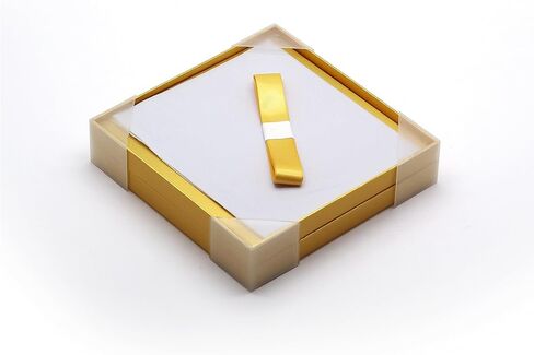 AVUX 9x9x9 بوصة (عبوة من 2) علب هدايا مع أغطية وشريط - صندوق هدايا من الورق المقوى الصلب باللون الأسود قابل للطي وقابل لإعادة الاستخدام لأعياد الميلاد والكريسماس وحفلات الزفاف للرجال والنساء in Kuwait