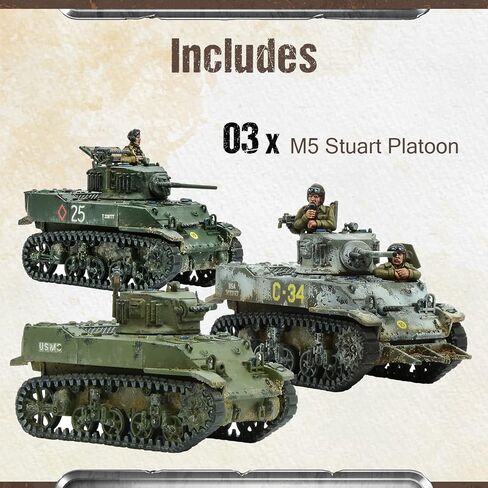 Wargames Delivered Bolt Action Tank War - Churchill Troop Armour Division, World War 2 Miniatures, 28mm Scale Army Tank Model for Miniature Wargaming by Warlord Games in Kuwait
