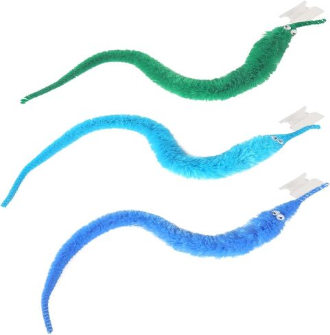 KOOCHI 24 PCS Magic Worms Wiggly Worms Twisty Fuzzy Worm Toys Gifts Carnival Kid Party, 12 Colors… in Saudi Arabia