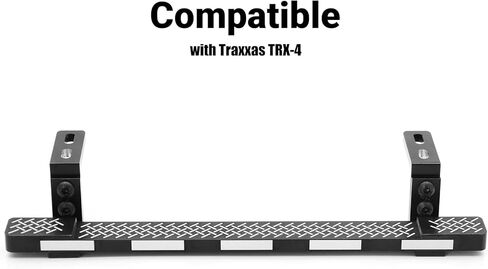 ZIWIJE Aluminum Side Step Running Board Rock Sliders for Traxxas TRX-4 RC Crawler Car (Black) in Kuwait