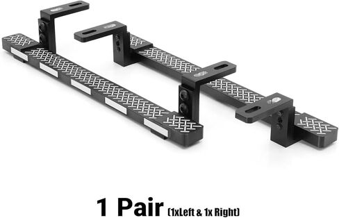 ZIWIJE Aluminum Side Step Running Board Rock Sliders for Traxxas TRX-4 RC Crawler Car (Black) in Kuwait