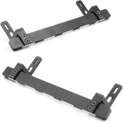 ZIWIJE Aluminum Side Step Running Board Rock Sliders for Traxxas TRX-4 RC Crawler Car (Black) in Kuwait