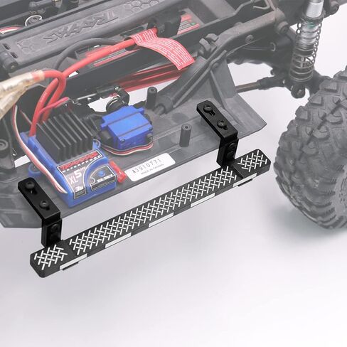 ZIWIJE Aluminum Side Step Running Board Rock Sliders for Traxxas TRX-4 RC Crawler Car (Black) in Kuwait