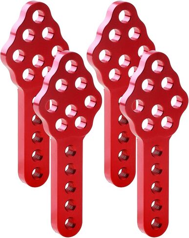 Aluminum Shock Mount Lift Kit Set for 1/10 Axial SCX10 SCX10 II 90046 D90 D110 RC Crawler Car Upgrades Replacement (Black) in Saudi Arabia