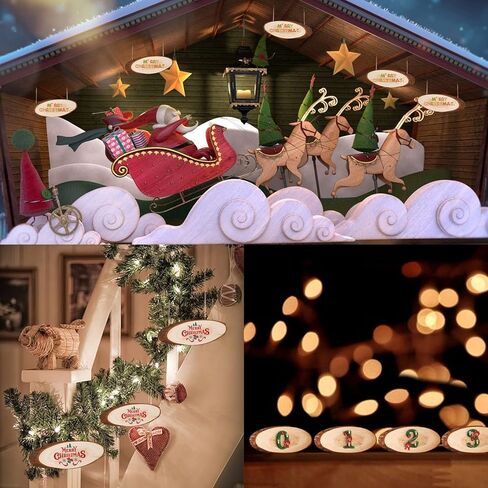 شرائح الخشب الطبيعي من FEZZIA، 5 قطع شرائح خشبية بيضاوية الشكل غير مكتملة مع حبل لتزيين الهالوين، لافتة الشارع، ديكورات اللوحات الإعلانية، الحرف اليدوية، زخارف زفاف عيد الميلاد، 13.8-15.7 بوصة in Kuwait