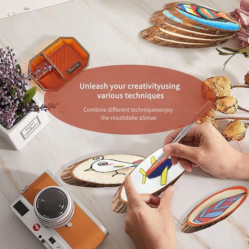 شرائح الخشب الطبيعي من FEZZIA، 5 قطع شرائح خشبية بيضاوية الشكل غير مكتملة مع حبل لتزيين الهالوين، لافتة الشارع، ديكورات اللوحات الإعلانية، الحرف اليدوية، زخارف زفاف عيد الميلاد، 13.8-15.7 بوصة in Kuwait