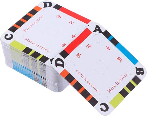 EXCEART Weaving Shuttle 100Pcs Weaving Cards Tablet Weaving Cards Paper Business Cards for Loom for Inkle Loom Weaving Supplies DIY Weaving Accessories in Saudi Arabia
