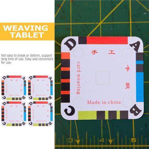 EXCEART Weaving Shuttle 100Pcs Weaving Cards Tablet Weaving Cards Paper Business Cards for Loom for Inkle Loom Weaving Supplies DIY Weaving Accessories in Saudi Arabia
