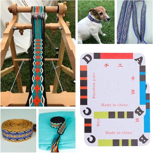 EXCEART Weaving Shuttle 100Pcs Weaving Cards Tablet Weaving Cards Paper Business Cards for Loom for Inkle Loom Weaving Supplies DIY Weaving Accessories in Saudi Arabia