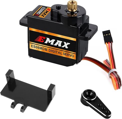 جهاز تحكم عن بعد سيرفو اي ماكس ES08MD II ترس معدني صغير 12 غرام SCX24 سيرفو رقمي مع دعامة تثبيت مؤازرة وذراع لنموذج قارب السيارة التي تعمل بجهاز تحكم عن بعد in Kuwait