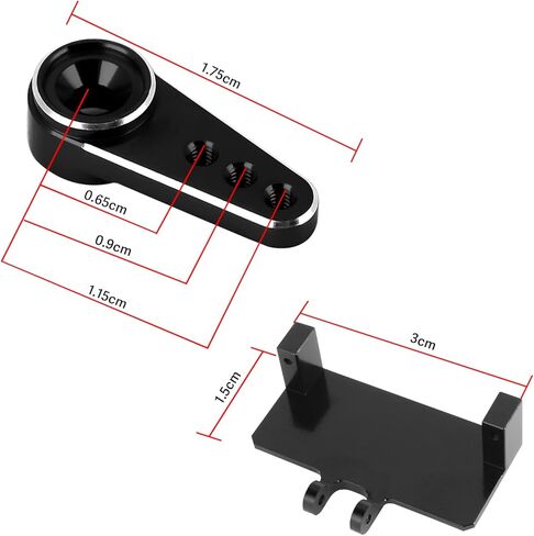 جهاز تحكم عن بعد سيرفو اي ماكس ES08MD II ترس معدني صغير 12 غرام SCX24 سيرفو رقمي مع دعامة تثبيت مؤازرة وذراع لنموذج قارب السيارة التي تعمل بجهاز تحكم عن بعد in Kuwait