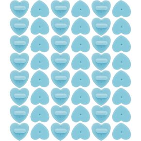 50Pcs Rubber Pin Backs Locking, Locking Pin Backs with Storage Case, Pin Backs Pin Keepers for Brooch Tie Hat Badge Insignia, Light Blue Heart Shape Pin Locks in Kuwait