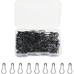 120 Pcs Black Bulb Pins,Small Safety Pins 22mm/0.87inch Stitch Markers for Knitting Metal Mini Safety Pins for Clothes Hang Tag Crafting and DIY Accessories Sewing Supplies