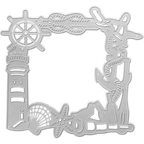 Metal Beach Shell Starfish Conch Coral Cutting Dies, Ocean Life Die Cuts Embossing Stencils Template Mould for Card Scrapbooking and DIY Craft