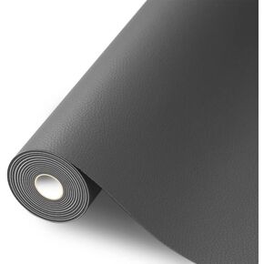 رقعة إصلاح جلدية، رقعة إصلاح جلدية ذاتية اللصق، طقم إصلاح جلدي لمقعد السيارة والأرائك والأرائك وكرسي الكمبيوتر والأثاث وحقائب اليد ومقعد السائق (15.7 × 118 بوصة، رمادي داكن) in Kuwait