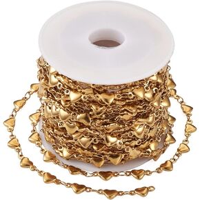 Cheriswelry 16.4 Feet(5m) Brass Twisted Chains Soldered Curb Link Chain Cross Decoration Chains Antique Bronze for DIY Earring Bracelets Belts Jewelry Making, 2.7x2x0.4mm
