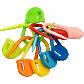 Stitch Markers,150 PCS Locking Stitch Crochet Markers Knitting Markers Crochet Stitch Markers Locking Stitch Markers Needle Clip Crochet Clips with Storage Case (10 Colors） in Kuwait