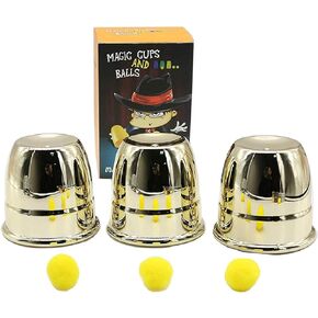 AIMOFAMAG Cups and Balls Magic Trick Easy Magic for Beginner with Tutorial in Kuwait