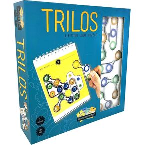 لعبة ألغاز تريلوس المنطقية من Project Genius - لاعب واحد فما فوق، للأعمار من 6 سنوات فما فوق، لعبة منطقية، لعبة ألغاز، لعبة تحفيز العقل، لاعب واحد، لعبة الأشكال، 10 مستويات، 60 لغز تحدي in Kuwait