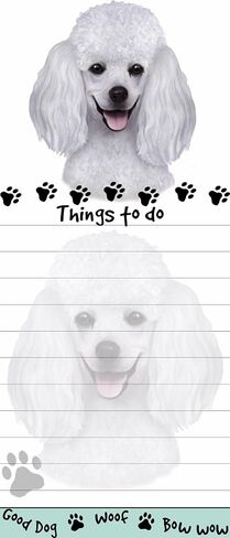 "Poodle Magnetic List Pads" Uniquely Shaped Sticky Notepad Measures 8.5 by 3.5 Inches in Saudi Arabia