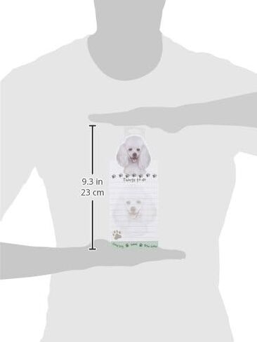 "Poodle Magnetic List Pads" Uniquely Shaped Sticky Notepad Measures 8.5 by 3.5 Inches in Saudi Arabia