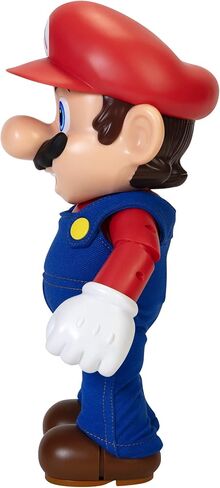 SUPER MARIO It's-A Me, Mario! Collectible Action Figure, Talking Posable Mario Figure, 30+ Phrases and Game Sounds – 12 Inches Tall!, Orange in Saudi Arabia