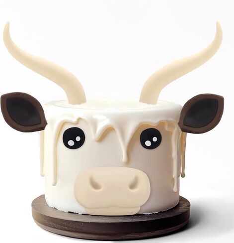 بوليمر كلاي كعكة توبر قطيع محايد المرتفعات بقرة حزب الديكور لحيوانات المزرعة 1st 2nd 3rd صبي أو فتاة عيد ميلاد الجنس تكشف الجدول الملحقات المركزية in Kuwait
