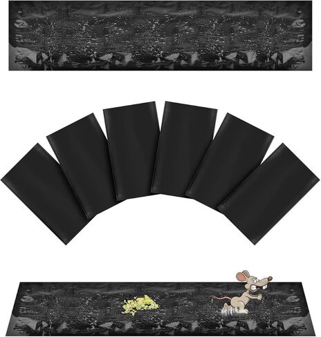 47.2 * 11inch Rat Sticky Pad, 6Pack Extra Large Glue Sticky Pad for Mice and Rats, Enhanced Stickiness Pads That Work for Rodents in Kuwait