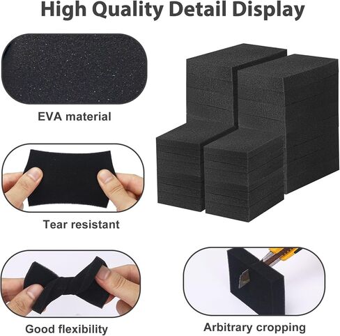 30 قطعة من فواصل البطاقات من VOLYUVIC لصندوق بطاقات التداول، وفواصل بطاقات إسفنجية لملء مساحة إضافية من حافظات الصناديق، وحشوات إسفنجية ممتصة للصدمات لتحقيق الاستقرار والأمان لصناديق التنظيم in Kuwait